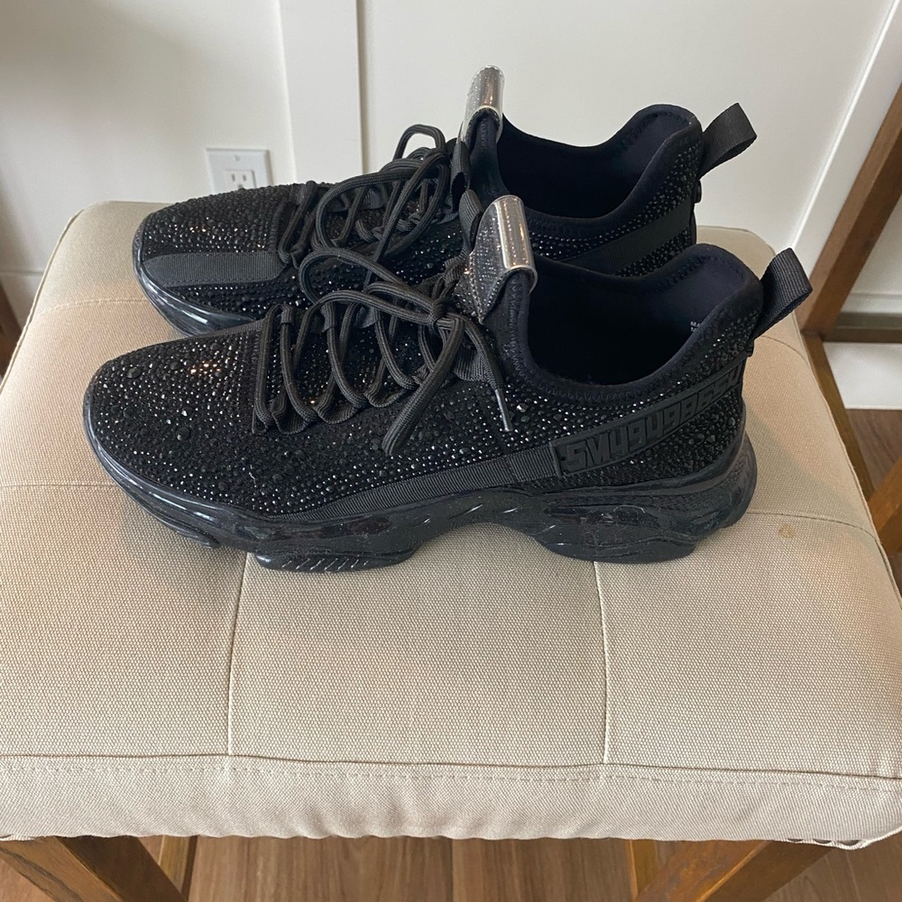 Steve Madden Black Maxima trainers - Picture 2 of 6